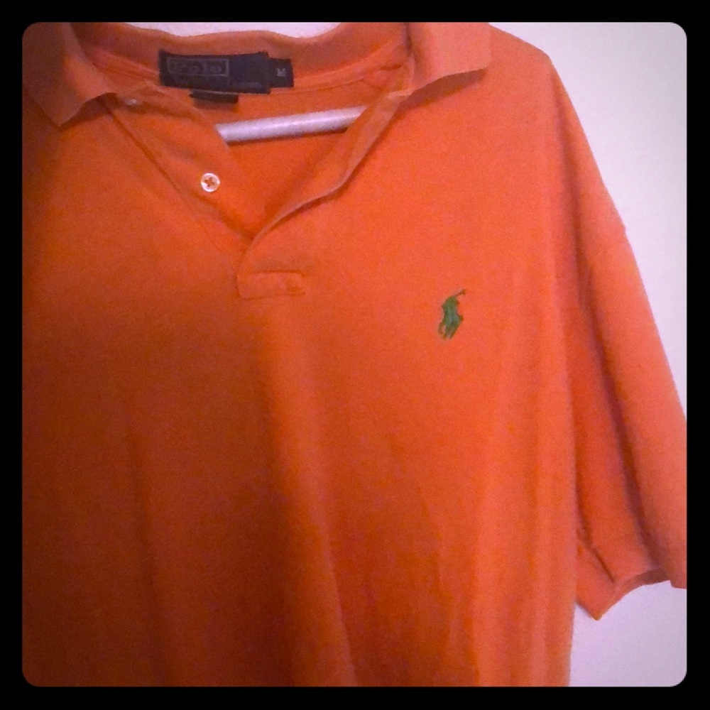Orange ralph lauren polo